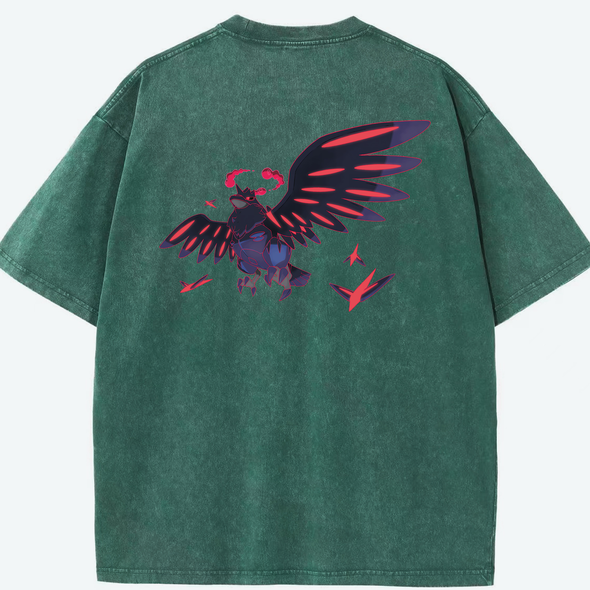 （画像用） ポケットモンスター Pokémon 綿100% ヴィンテージ風 半袖Tシャツ（背面プリント）